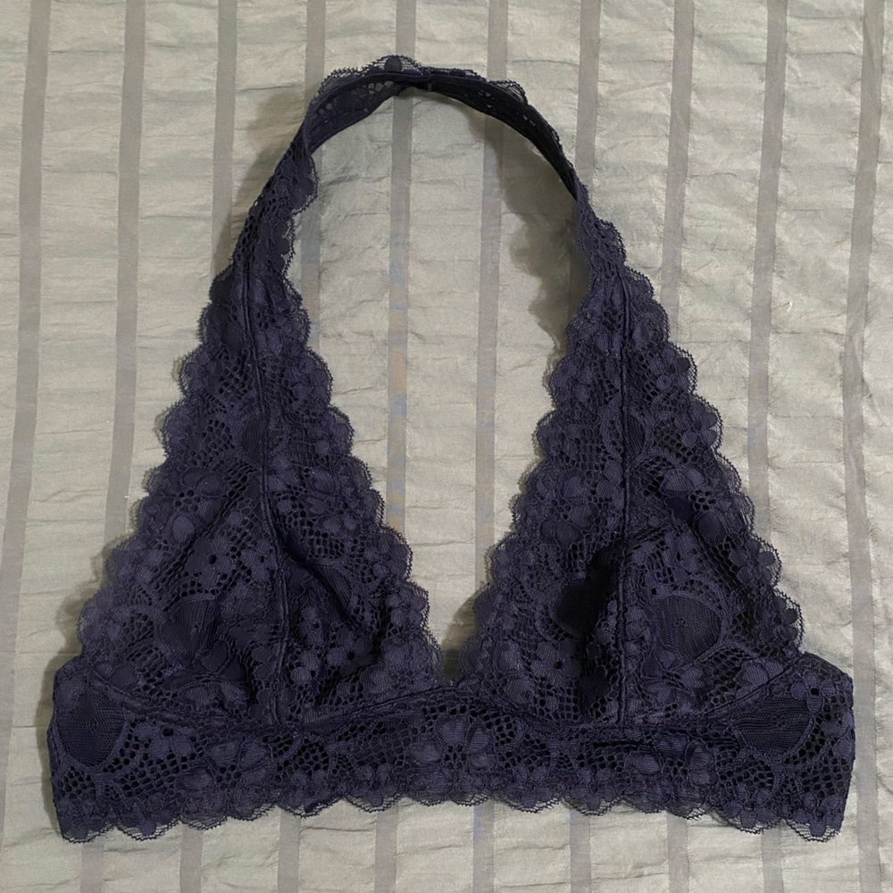 Free People Black Lace Bralette